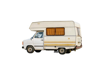 Caravan van photo on transparent background – transparent PNG