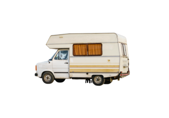 Caravan van photo on transparent background – transparent PNG
