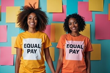 Capturing Gender Equality: A Powerful Image of Two Individuals in Matching Outfits Holding Hands