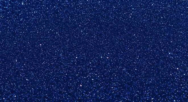 A deep blue textured background filled with countless tiny sparkling glitter particles, creating a festive and glamorous effect