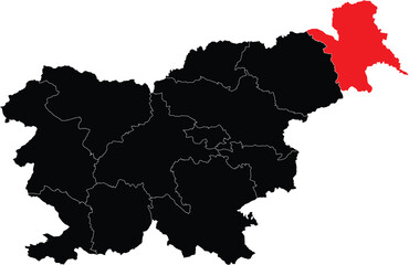 Vector Map of Mura on Slovenia Map
