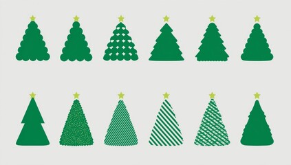 Holiday-Themed Evergreen Icons