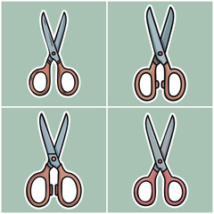 Scissors set with transparent background Diy Thrift Culture