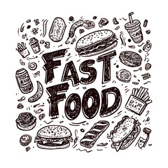 graffiti pop art fast food restaurant 