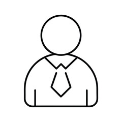 Accredited Investor Line Icon Editable Vector Image vector line art on white background