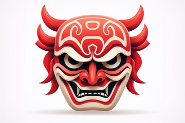 Fototapeta premium Japanese mask representation celebration creativity.