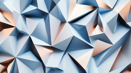 Obraz premium Abstract design of red and blue solid polygon