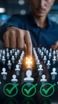 A human resource recruitment selection talent candidate workforce management technology data network human resource recruitment candidate selection talent hiring choice recruitment hiring selection