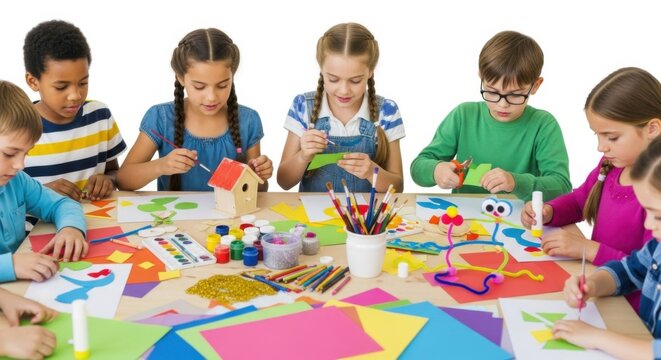 Creative activities for children's day celebration with arts and crafts - Powered by Adobe