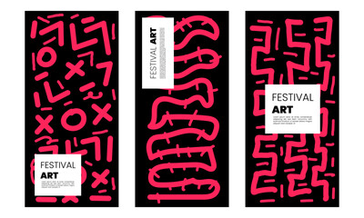 Poster Art Illustration for Template, Book Cover Banner.