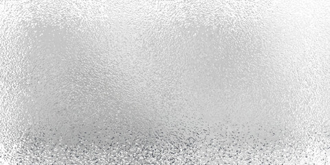 Vector shiny foil or silver metallic pattern. Texture of transparent, matte white and grey frosted glass, blur effect