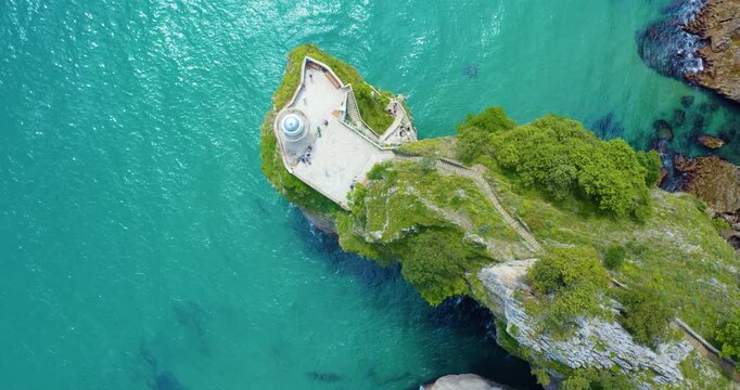 Waves and Watchtowers: Stunning Bird&rsquo;s-Eye View of Faro del Caballo, Spain (Cantabria)