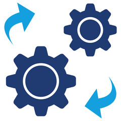 Modification Flat Blue Icon