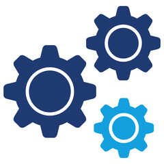 System Flat Blue Icon