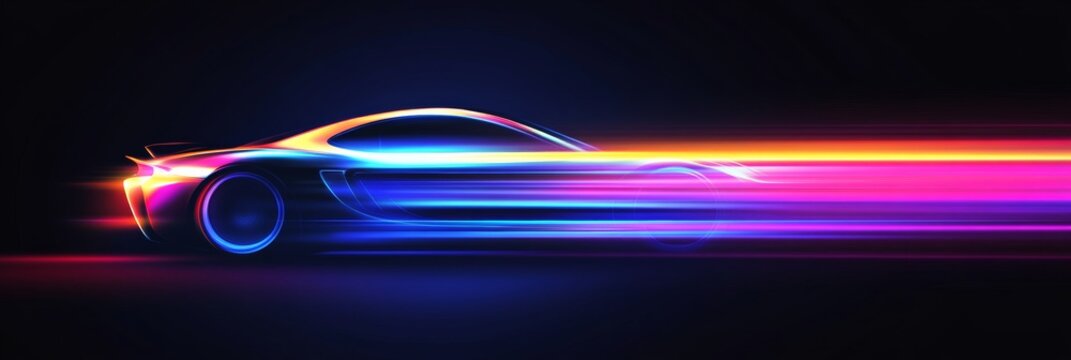 Dynamic streamline automobile advertising background