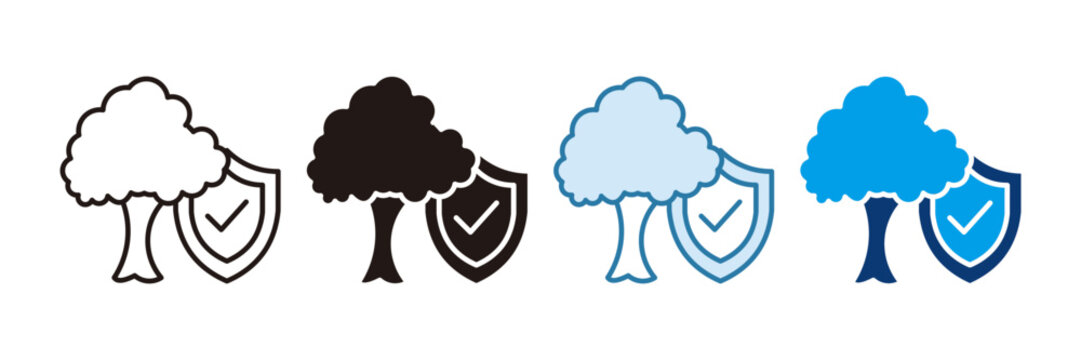 Forest Conservation Icon Set Multiple Style Collection