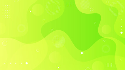 Bright green abstract background with flowing organic shapes and subtle texture.