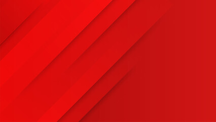 Bold red abstract background featuring dynamic slanted lines.