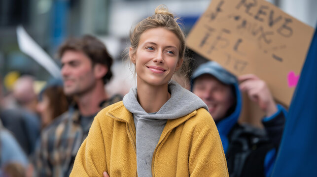 On the sidelines of a city marathon, fans hold bright motivational signs and shout encouragement to runners — joyful, heartfelt display of compassion, community, and human support. cinematic color