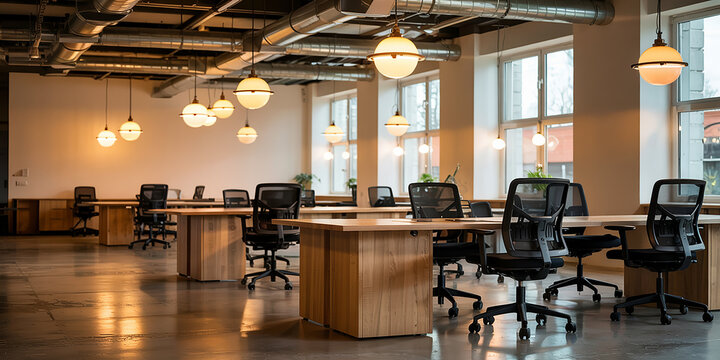 Bright and spacious office space in an unfocused view. Modern blurred background photo for banner, poster or magazine and website background. cooperation, hospital, lobby, meeting, businessman,