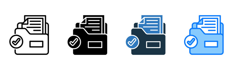 Document Storage icon multiple style 