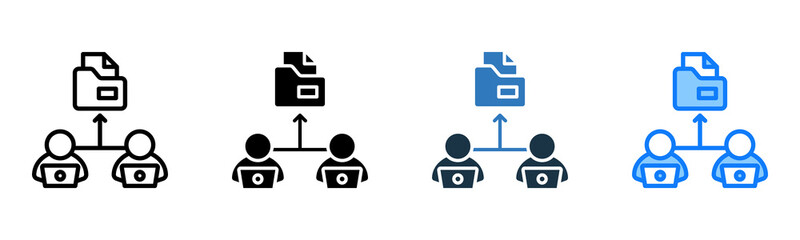 File Sharing icon multiple style 