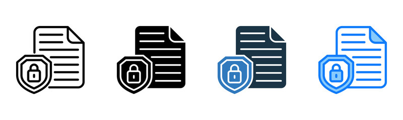 File Security icon multiple style 