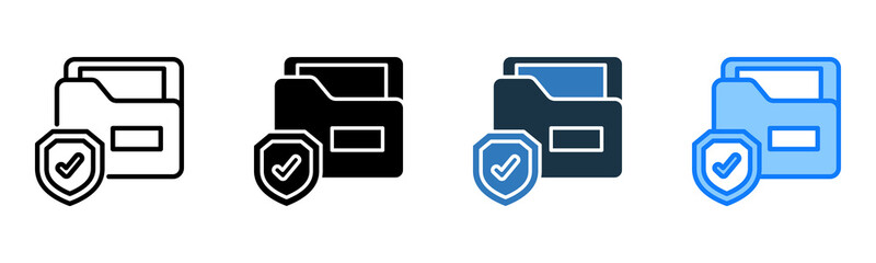 File Protection icon multiple style 