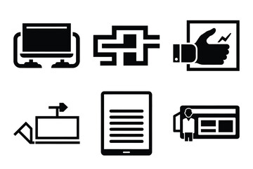 workflow Simple silhouette icon graphic