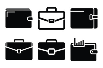 business portfolio Simple silhouette icon graphic