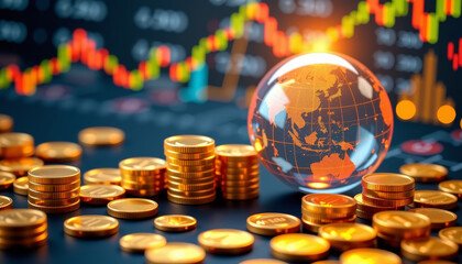 Global economy insights inflation trends and financial analysis market dynamics data visualization economic environment