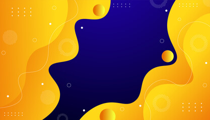 Purple and yellow abstract background with flowing soft wave shapes.