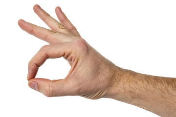 Hand making an OK gesture, symbolizing approval, agreement, positivity, confidence, satisfaction, success, communication, nonverbal expression, gesture recognition, encouragement, and supportive 