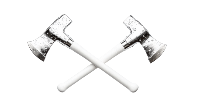 Crossed Ice Axes on Transparent Background - Powered by Adobe