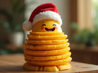 Natale e feste vegetariane e salutari, buffo albero di Natale di frutta e verdura secca