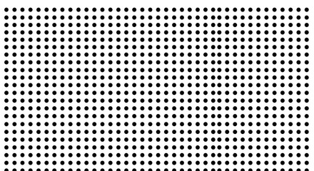 Black Dots Pattern on White Background, Abstract Geometric Background
