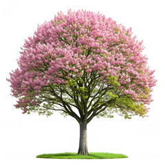 A beautiful tree in full bloom with pink flowers