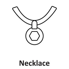 Necklace Vector Icon which can easily modify or edit