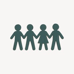 Unity symbol paper cutout