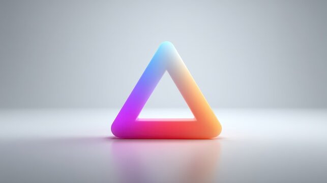 abstract triangle shape