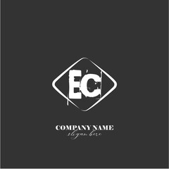 vector EC illustration of a logo for a company background abstract