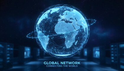 Global Network Visualization | Digital Earth & Data Connectivity | Cloud Infrastructure & Worldwide Tech

