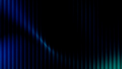 deep black background with dark blue and cyan vertical striped glow with an abstract light flare