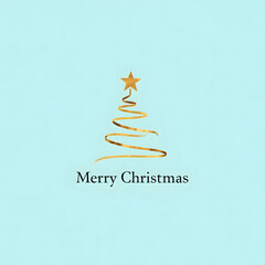 christmas card with tree