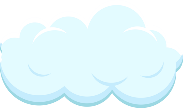 Set of blue sky, clouds.