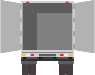 Truck trailer rear view side