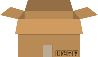 Pile cardboard box