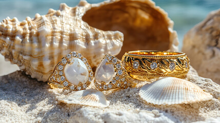 sea shells and pearls