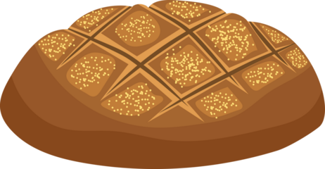 Baked bread icon