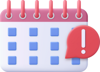 3d Calendar assignment icon